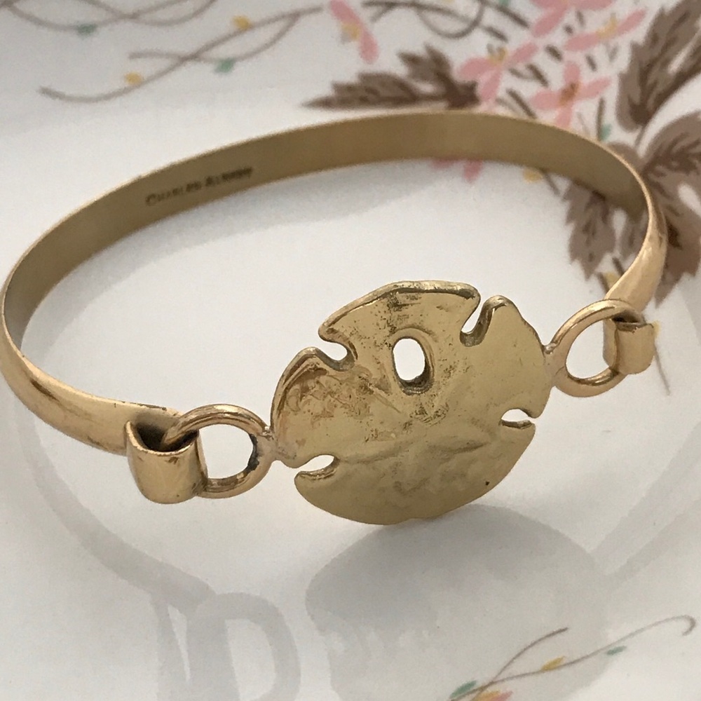 Charles Albert Alchemia Gold Sand Dollar Pendant New With Tags